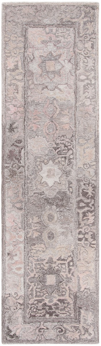 Safavieh Marquee 125 Hand Tufted Contemporary Rug Grey / Pink MRQ125F-8