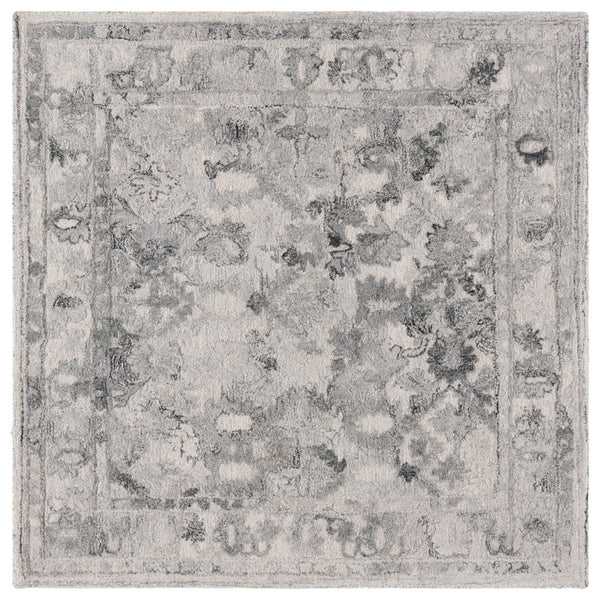 Safavieh Marquee 126f Light Grey Charcoal Light Grey ,Charcoal Polyester Pile Mrq126f-6sq