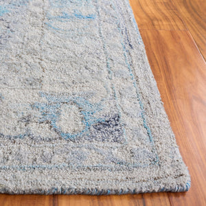 Safavieh Marquee Transitional Style Area Rug - Hand-tufted Elegance In Sophisticated Grey For Any Room Light Blue ,Beige Polyester Pile Mrq126l-5