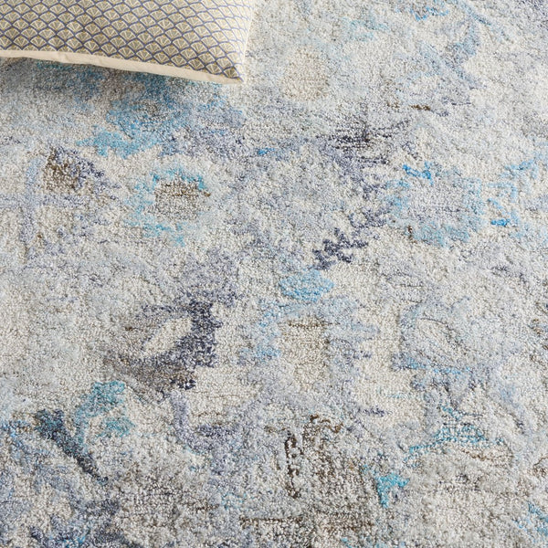 Safavieh Marquee Transitional Style Area Rug - Hand-tufted Elegance In Sophisticated Grey For Any Room Light Blue ,Beige Polyester Pile Mrq126l-5