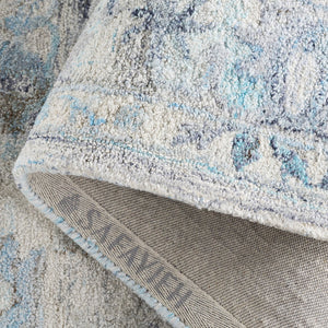 Safavieh Marquee Transitional Style Area Rug - Hand-tufted Elegance In Sophisticated Grey For Any Room Light Blue ,Beige Polyester Pile Mrq126l-5