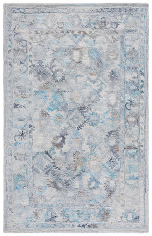 Safavieh Marquee Hand-tufted Area Rug In Light Grey And Charcoal – Elegant, Durable Floor Art For Any Room Light Blue ,Beige Polyester Pile Mrq126l-4
