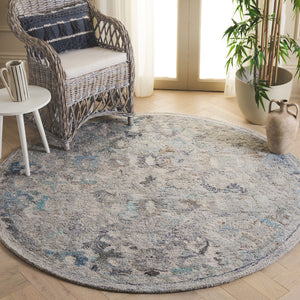 Safavieh Marquee Hand-tufted Area Rug In Light Grey And Charcoal – Elegant, Durable Floor Art For Any Room Light Blue ,Beige Polyester Pile Mrq126l-4
