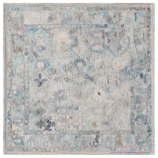 Safavieh Marquee Hand-tufted Area Rug In Light Grey And Charcoal – Elegant, Durable Floor Art For Any Room Light Blue ,Beige Polyester Pile Mrq126l-4