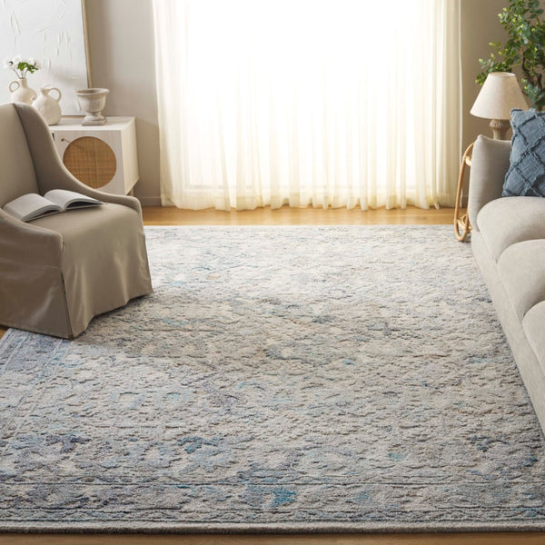 Safavieh Marquee Hand-tufted Area Rug In Light Grey And Charcoal – Elegant, Durable Floor Art For Any Room Light Blue ,Beige Polyester Pile Mrq126l-4