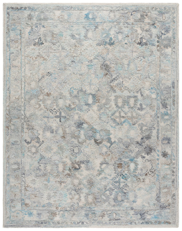 Safavieh Marquee Hand-tufted Area Rug In Light Grey And Charcoal – Elegant, Durable Floor Art For Any Room Light Blue ,Beige Polyester Pile Mrq126l-4