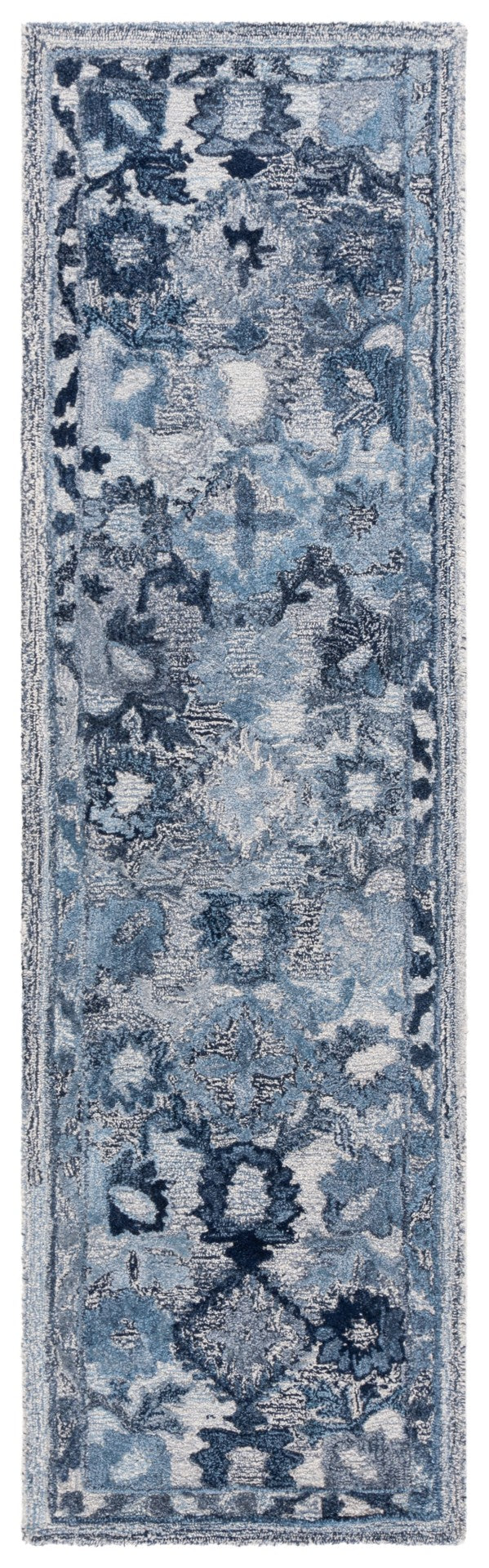 Safavieh Marquee Hand-tufted Area Rug In Light Grey And Charcoal – Elegant, Durable Floor Art For Any Room Navy Polyester Pile Mrq126n-3