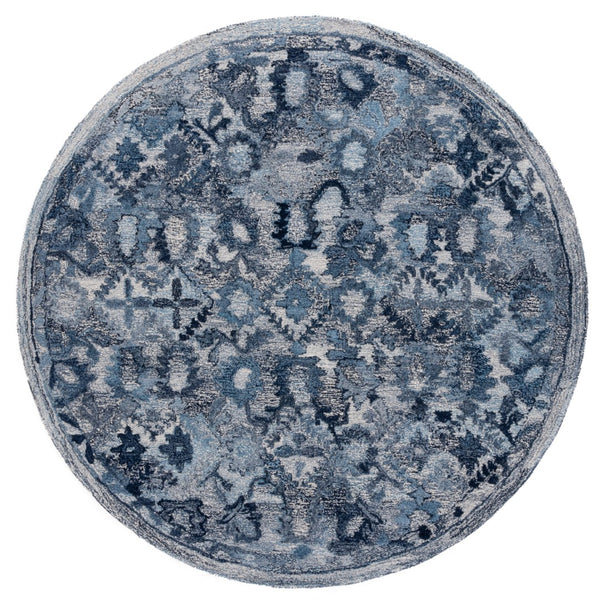 Safavieh Marquee Hand-tufted Area Rug In Light Grey And Charcoal – Elegant, Durable Floor Art For Any Room Navy Polyester Pile Mrq126n-3