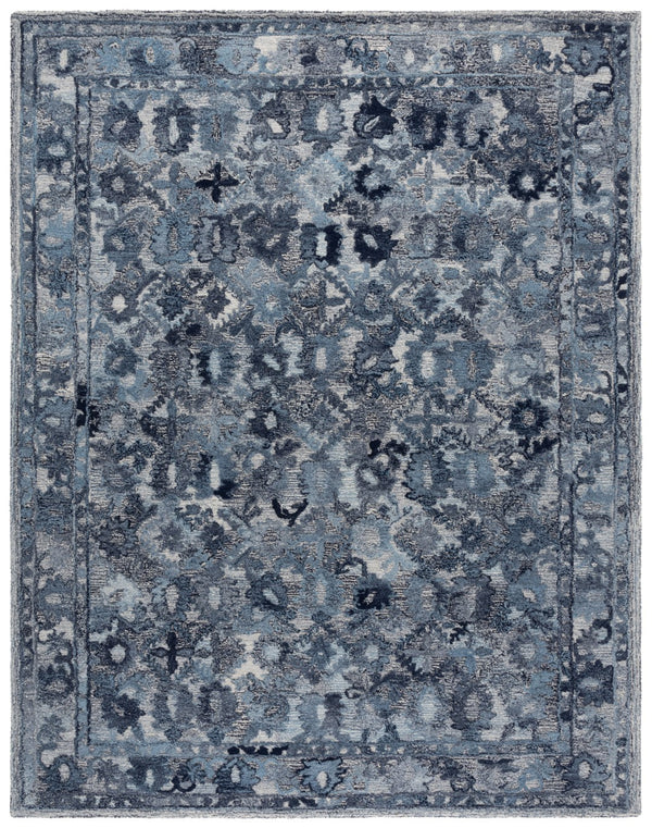 Safavieh Marquee Hand-tufted Area Rug In Light Grey And Charcoal – Elegant, Durable Floor Art For Any Room Navy Polyester Pile Mrq126n-3