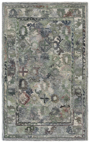 Safavieh Marquee Transitional Style Area Rug - Hand-tufted Elegance In Sophisticated Grey For Any Room Green ,Beige Polyester Pile Mrq126y-5