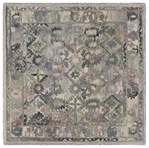 Safavieh Marquee Hand-tufted Area Rug In Light Grey And Charcoal – Elegant, Durable Floor Art For Any Room Green ,Beige Polyester Pile Mrq126y-3