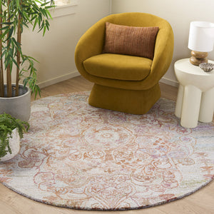 Safavieh Marquee Hand-Tufted Orange Beige Runner Rug With Low 0.5" Pile For High-Traffic Halls And Entryways 2'-3" x 8'-0" MRQ127P-28