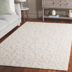 Safavieh Marquee Handcrafted Tufted Rug - Luxurious Wool & Cotton Blend For Timeless Home Elegance And Comfort Ivory Wool And Cotton Mrq501a-6sq