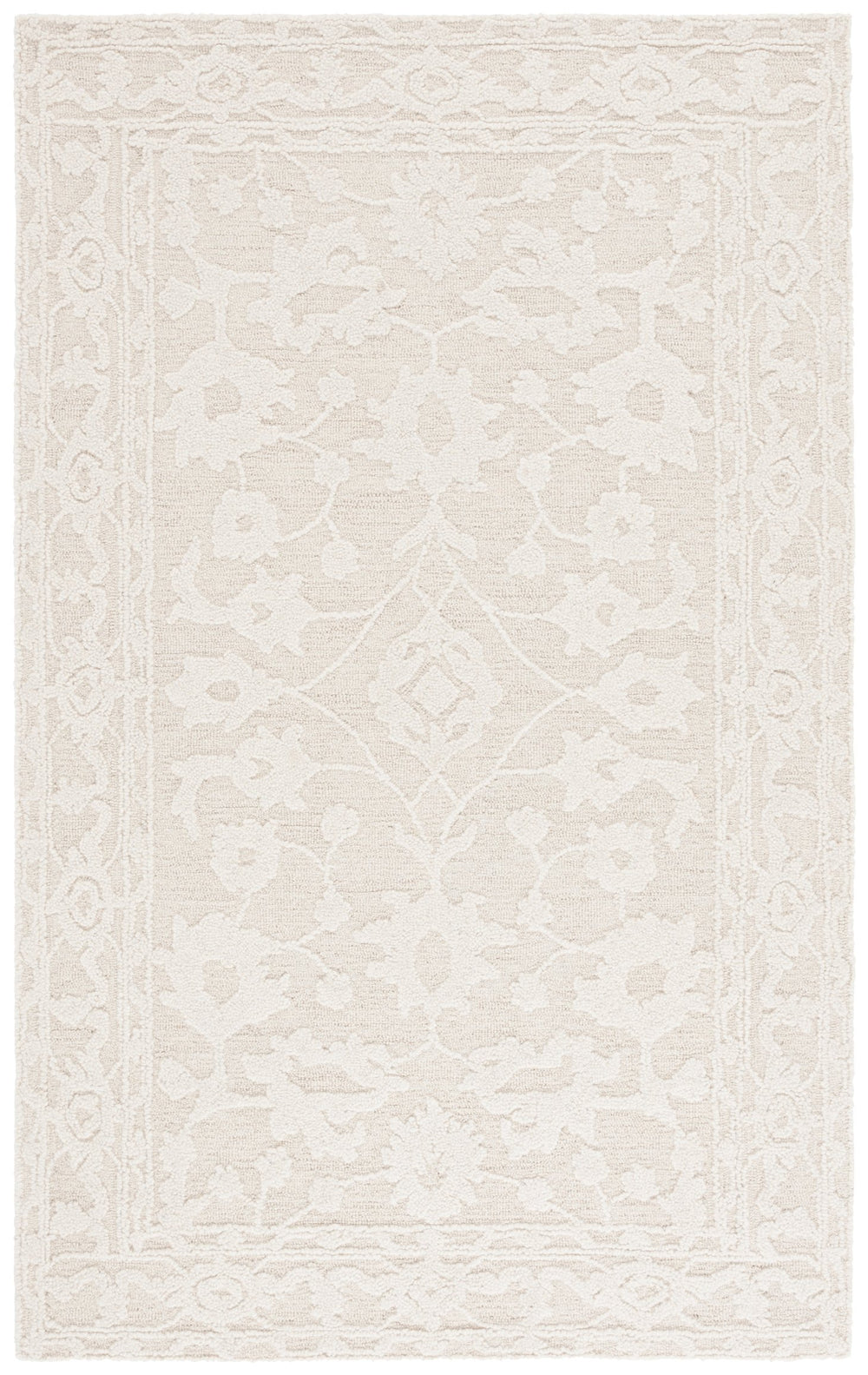 Safavieh Marquee Handcrafted Tufted Rug - Luxurious Wool & Cotton Blend For Timeless Home Elegance And Comfort Ivory Wool And Cotton Mrq501a-6sq