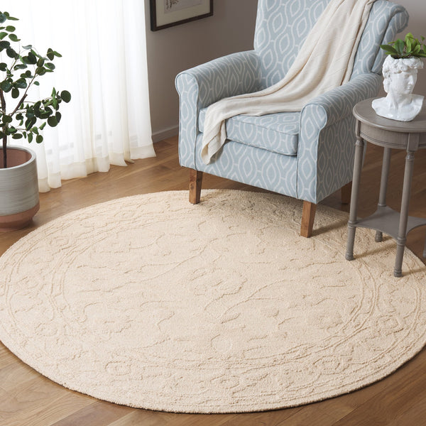 Safavieh Marquee Handcrafted Tufted Rug - Luxurious Wool & Cotton Blend For Timeless Home Elegance And Comfort Ivory Wool And Cotton Mrq501a-6sq