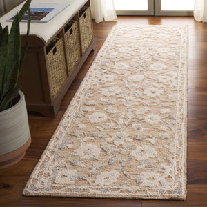 Safavieh Marquee Hand-tufted Indian Rug: Luxurious Wool & Cotton Blend, Perfect For Hallways & Entryways Rust ,Blue Wool And Cotton Mrq502p-6