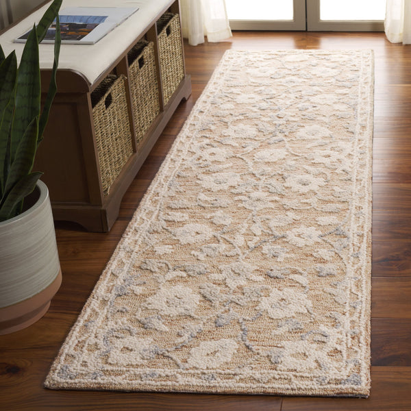Safavieh Marquee Hand-tufted Indian Rug: Luxurious Wool & Cotton Blend, Perfect For Hallways & Entryways Rust ,Blue Wool And Cotton Mrq502p-6