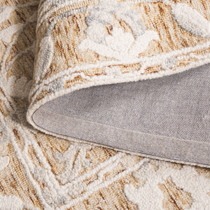 Safavieh Marquee Hand-tufted Indian Rug: Luxurious Wool & Cotton Blend, Perfect For Hallways & Entryways Rust ,Blue Wool And Cotton Mrq502p-6