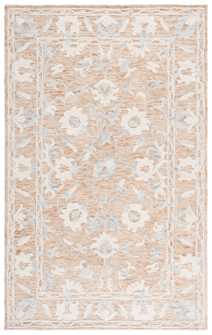 Safavieh Marquee Hand-tufted Indian Rug: Luxurious Wool & Cotton Blend, Perfect For Hallways & Entryways Rust ,Blue Wool And Cotton Mrq502p-6