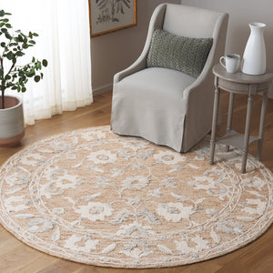 Safavieh Marquee Hand-tufted Indian Rug: Luxurious Wool & Cotton Blend, Perfect For Hallways & Entryways Rust ,Blue Wool And Cotton Mrq502p-6