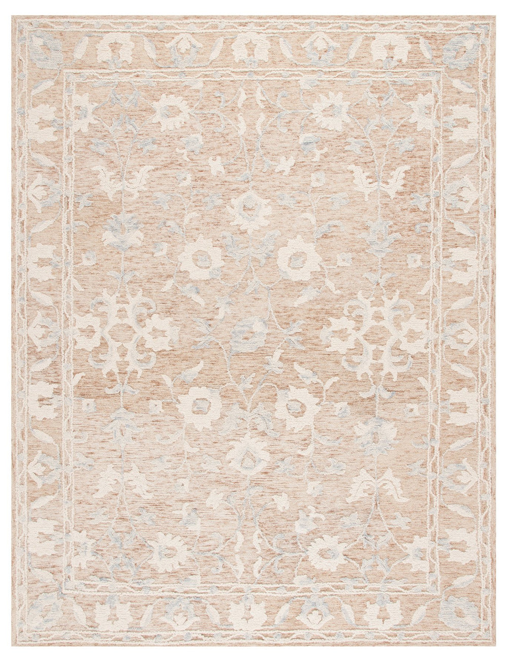 Safavieh Marquee Hand-tufted Indian Rug: Luxurious Wool & Cotton Blend, Perfect For Hallways & Entryways Rust ,Blue Wool And Cotton Mrq502p-6