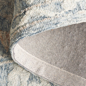 Safavieh Marquee Transitional Area Rug - Hand Tufted Elegance In Luxurious Wool And Cotton Blend For Any Room Blue ,Rust 80% Wool,20% Cotton Mrq506m-8