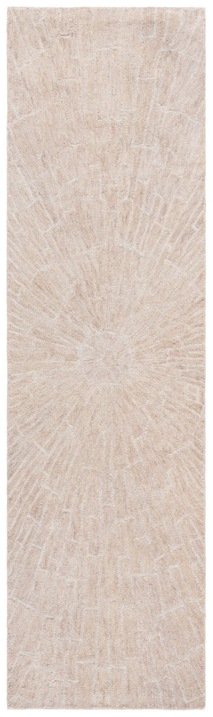 Safavieh Marquee Handcrafted Area Rug In Timeless Radial Design For Elegant Home Décor And Comfort Beige 80% Wool,20% Cotton Mrq507b-9