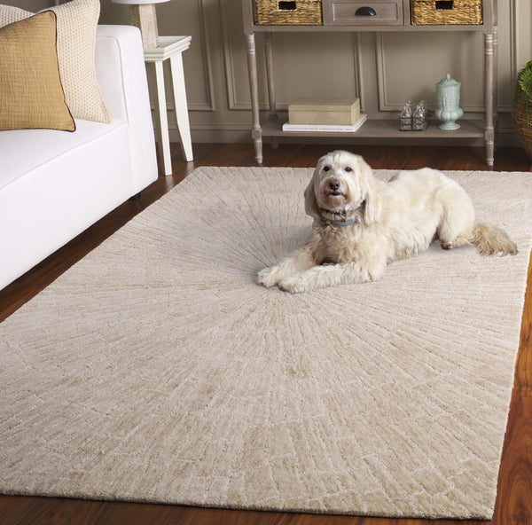 Safavieh Marquee Runner Rug - Hand-tufted Elegance With Luxurious Wool Blend For Stylish Home Decor Beige 80% Wool,20% Cotton Mrq507b-5
