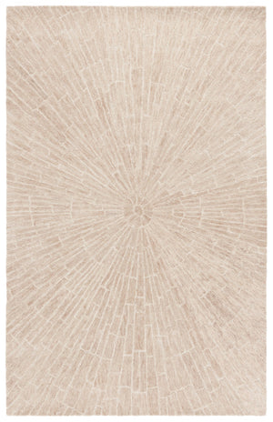 Safavieh Marquee Handcrafted Area Rug In Timeless Radial Design For Elegant Home Décor And Comfort Beige 80% Wool,20% Cotton Mrq507b-9
