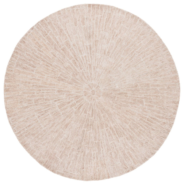 Safavieh Marquee Handcrafted Area Rug In Timeless Radial Design For Elegant Home Décor And Comfort Beige 80% Wool,20% Cotton Mrq507b-9
