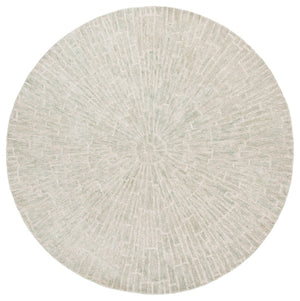 Safavieh Marquee Handcrafted Area Rug In Timeless Radial Design For Elegant Home Décor And Comfort Light Green ,Beige 80% Wool,20% Cotton Mrq507x-8