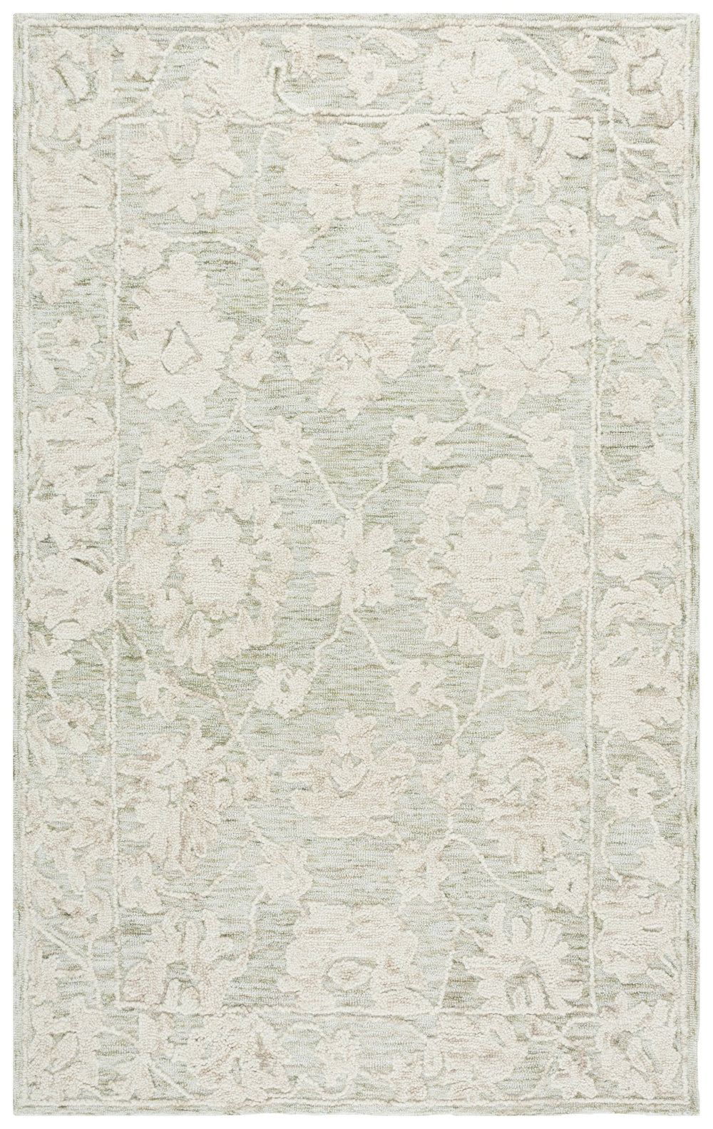 Safavieh Marquee Hand Tufted Runner Rug - Timeless Elegance With Floral Motifs For Your Home Décor Grey ,Light Brown 70% Wool,20% Cotton,10% Pet Yarn Mrq508f-28