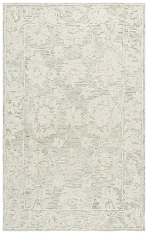 Safavieh Marquee Hand-Tufted 9X12 Grey & Light Brown Floral Rug – 70% Wool Plush 5/8" Pile, Durable India Crafted MRQ508F-9