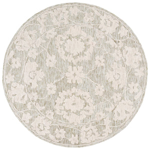 Safavieh Marquee Hand Tufted Runner Rug - Timeless Elegance With Floral Motifs For Your Home Décor Grey ,Light Brown 70% Wool,20% Cotton,10% Pet Yarn Mrq508f-6r