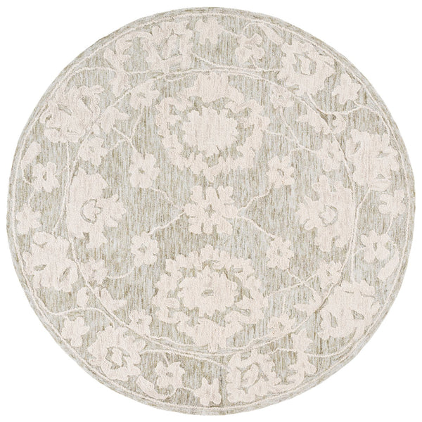 Safavieh Marquee Hand Tufted Runner Rug - Timeless Elegance With Floral Motifs For Your Home Décor Grey ,Light Brown 70% Wool,20% Cotton,10% Pet Yarn Mrq508f-6r