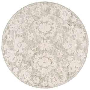 Safavieh Marquee Hand-Tufted 9X12 Grey & Light Brown Floral Rug – 70% Wool Plush 5/8" Pile, Durable India Crafted MRQ508F-9