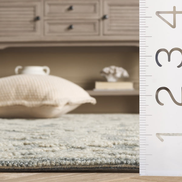 Safavieh Marquee Hand-tufted Area Rug In Elegant Floral Design – Timeless Home Decor For Style & Comfort Navy ,Grey 70% Wool,20% Cotton,10% Pet Yarn Mrq509n-4