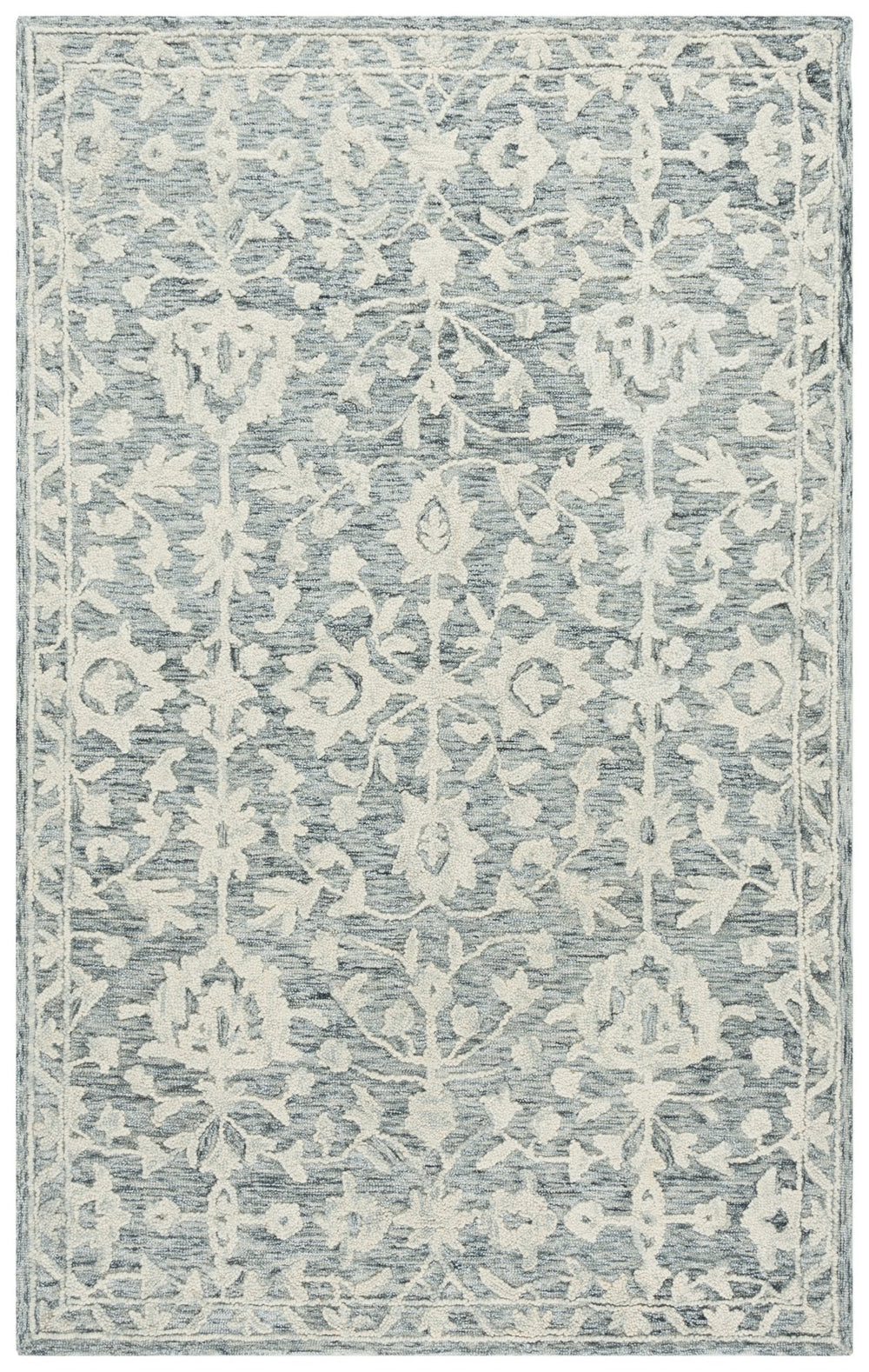 Safavieh Marquee Hand-tufted Runner Rug - Luxurious Traditional Elegance In Navy And Grey For Timeless Style Navy ,Grey 70% Wool,20% Cotton,10% Pet Yarn Mrq509n-28