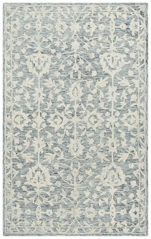 Safavieh Marquee Hand-tufted Runner Rug - Luxurious Traditional Elegance In Navy And Grey For Timeless Style Navy ,Grey 70% Wool,20% Cotton,10% Pet Yarn Mrq509n-5