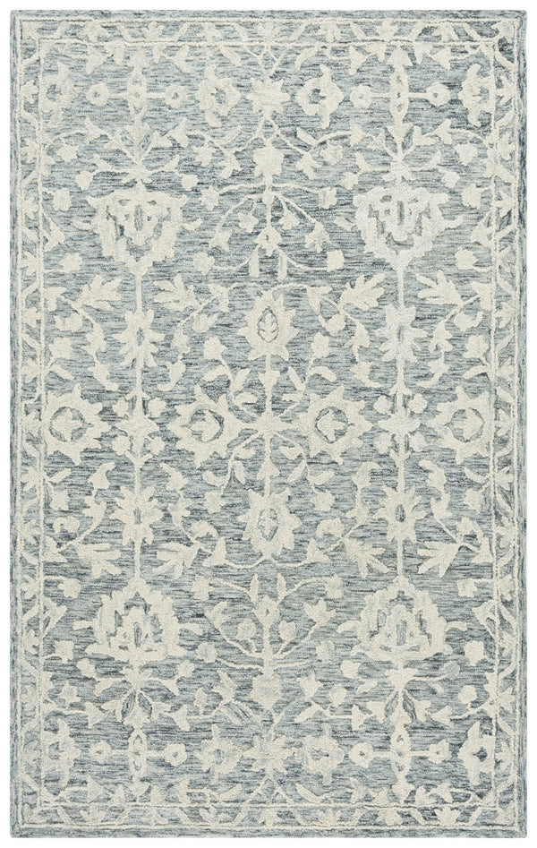 Safavieh Marquee Hand-tufted Runner Rug - Luxurious Traditional Elegance In Navy And Grey For Timeless Style Navy ,Grey 70% Wool,20% Cotton,10% Pet Yarn Mrq509n-5