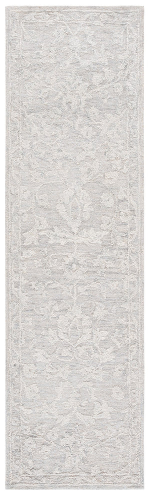 Safavieh Marquee Hand-tufted Area Rug - Elegant Floral Design, Plush Comfort, Timeless Style For Any Room Grey ,Ivory 70% Wool,20% Cotton,10% Pet Yarn Mrq510f-8