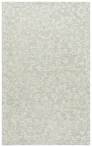 Safavieh Marquee Traditional Floral Runner Rug - Hand-tufted, Luxurious Wool Blend For Elegant Home Décor Grey ,Ivory 70% Wool,20% Cotton,10% Pet Yarn Mrq510f-5