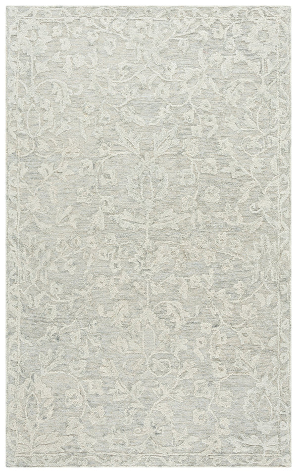 Safavieh Marquee Traditional Floral Runner Rug - Hand-tufted, Luxurious Wool Blend For Elegant Home Décor Grey ,Ivory 70% Wool,20% Cotton,10% Pet Yarn Mrq510f-5