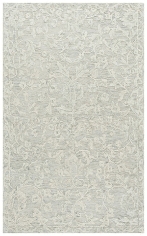 Safavieh Marquee Hand-tufted Area Rug - Elegant Floral Design, Plush Comfort, Timeless Style For Any Room Grey ,Ivory 70% Wool,20% Cotton,10% Pet Yarn Mrq510f-8