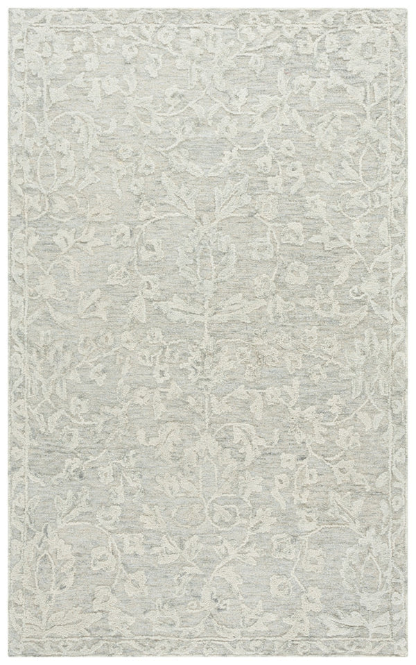Safavieh Marquee Hand-tufted Area Rug - Elegant Floral Design, Plush Comfort, Timeless Style For Any Room Grey ,Ivory 70% Wool,20% Cotton,10% Pet Yarn Mrq510f-8