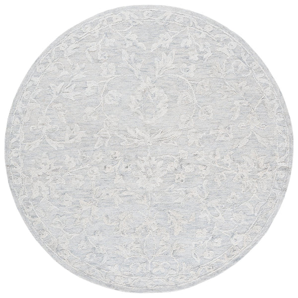 Safavieh Marquee Traditional Floral Runner Rug - Hand-tufted, Luxurious Wool Blend For Elegant Home Décor Grey ,Ivory 70% Wool,20% Cotton,10% Pet Yarn Mrq510f-6r
