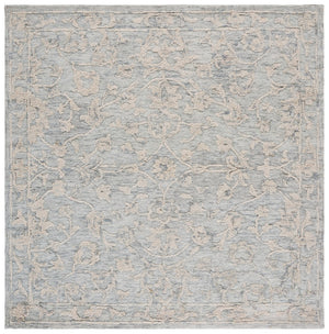 Safavieh Marquee Hand-tufted Area Rug - Elegant Floral Design, Plush Comfort, Timeless Style For Any Room Grey ,Ivory 70% Wool,20% Cotton,10% Pet Yarn Mrq510f-8