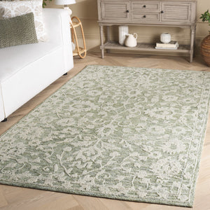 Safavieh Marquee Hand-Tufted Sage Grey Area Rug — Plush 5/8" Pile, Wool-Cotton Blend, Timeless Oriental Charm 6'-0" x 9'-0" MRQ511W-6