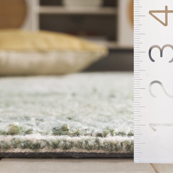 Safavieh Marquee 5x8 Feet Hand-tufted Green & Ivory Area Rug - Luxurious, Durable, Modern Home Decor Piece Green ,Ivory 40% Wool,40% Pet,20% Cotton Mrq513y-5