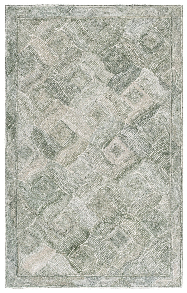 Safavieh Marquee 5x8 Feet Hand-tufted Green & Ivory Area Rug - Luxurious, Durable, Modern Home Decor Piece Green ,Ivory 40% Wool,40% Pet,20% Cotton Mrq513y-5